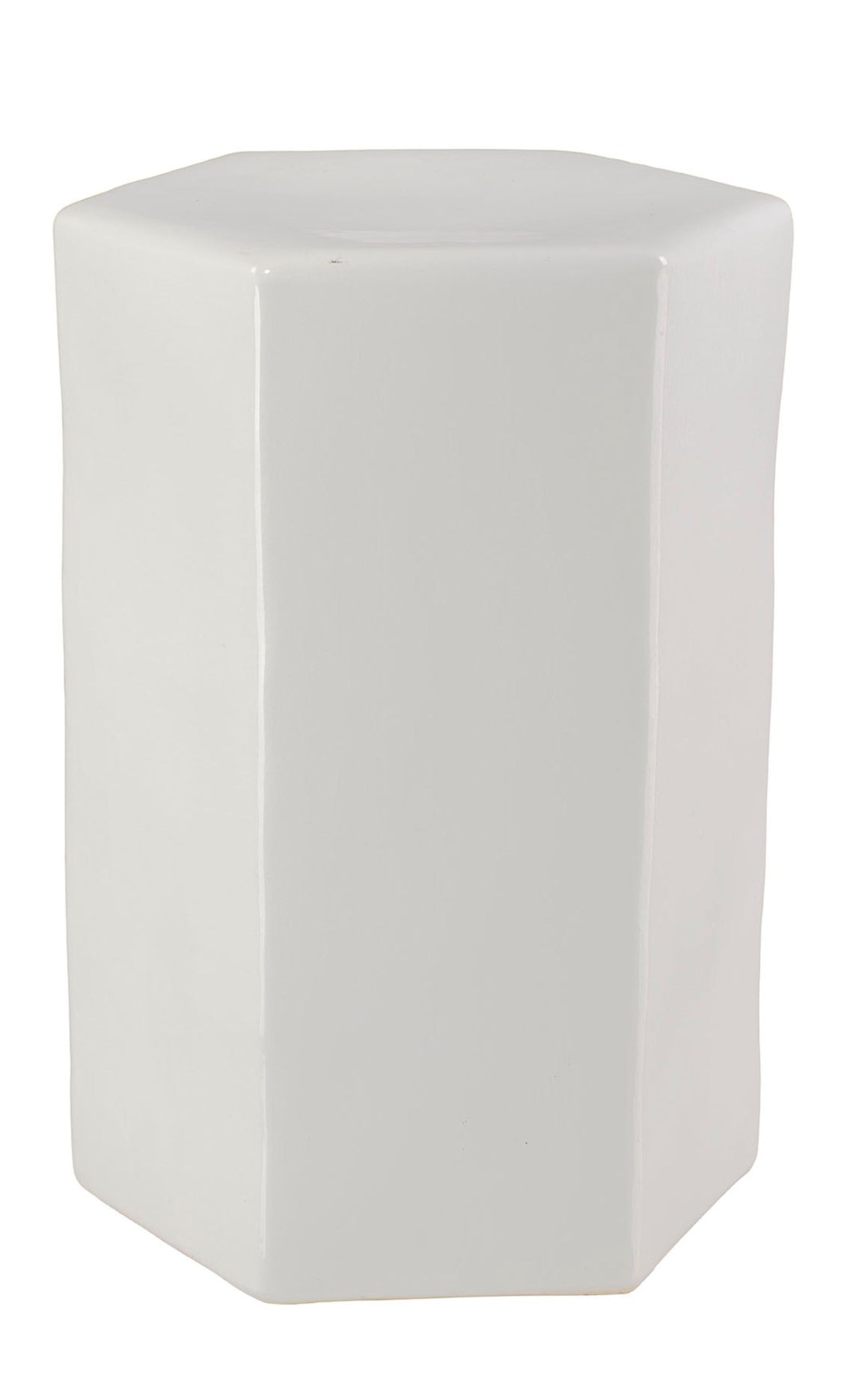 Porto Ceramic Indoor/Outdoor Side Table-Large, White
