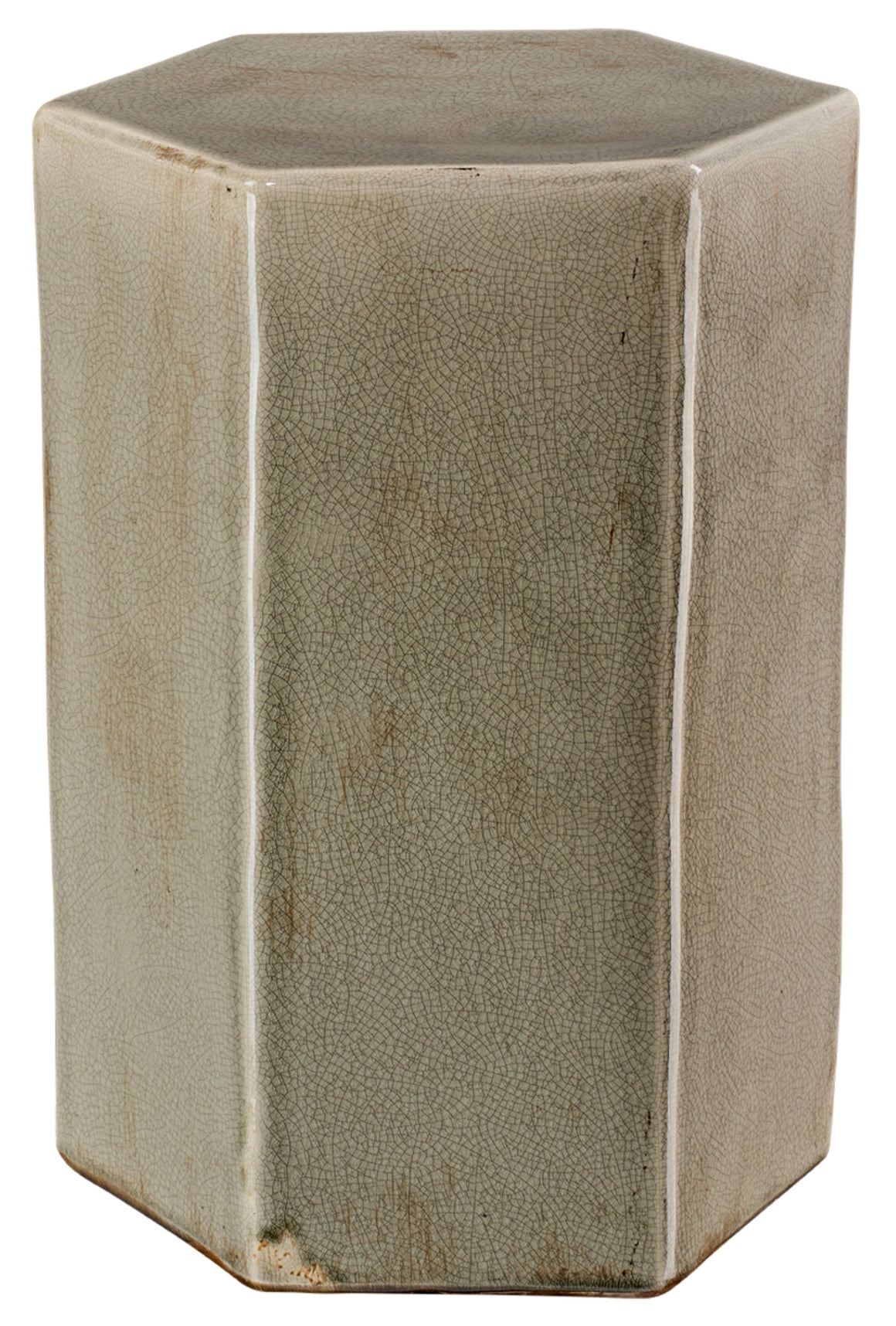 Porto Ceramic Indoor/Outdoor Side Table-Small, Gray