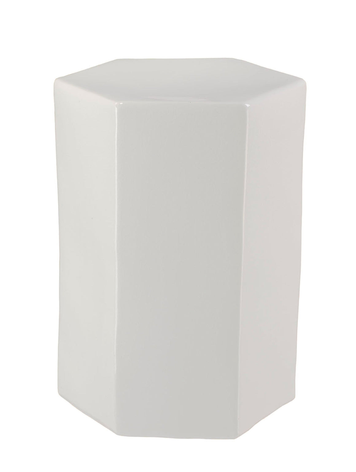 Porto Ceramic Indoor/Outdoor Side Table-Small, White