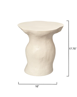 Sculpt Side Table - White