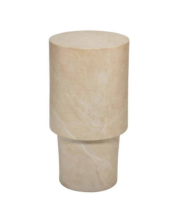 St. Germain Drink Table, Marbled Cream