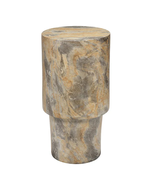 St. Germain Drink Table, Marbled Grey