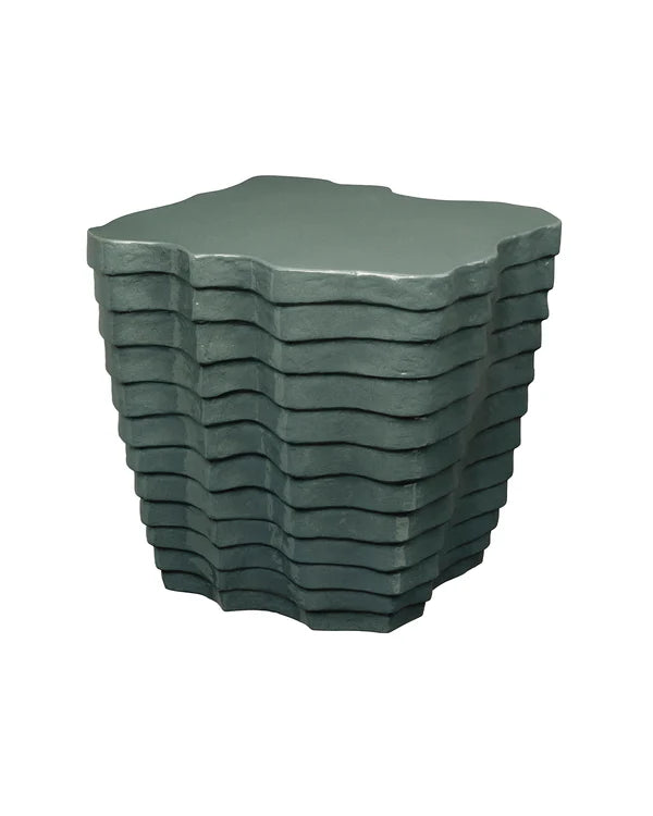 Strata Side Table, Slate Blue