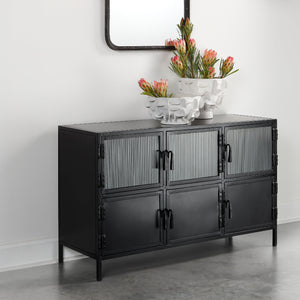 Vitrino 6 Door Iron Console