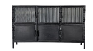 Vitrino 6 Door Iron Console