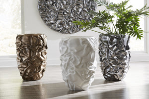 Drape Planter, Liquid Silver