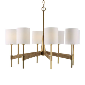 Uttermost Lautoka Rattan 8 Light Chandelier