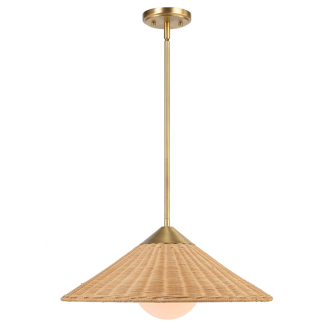 Uttermost Phuvinh 1 Light Rattan Shade Pendant