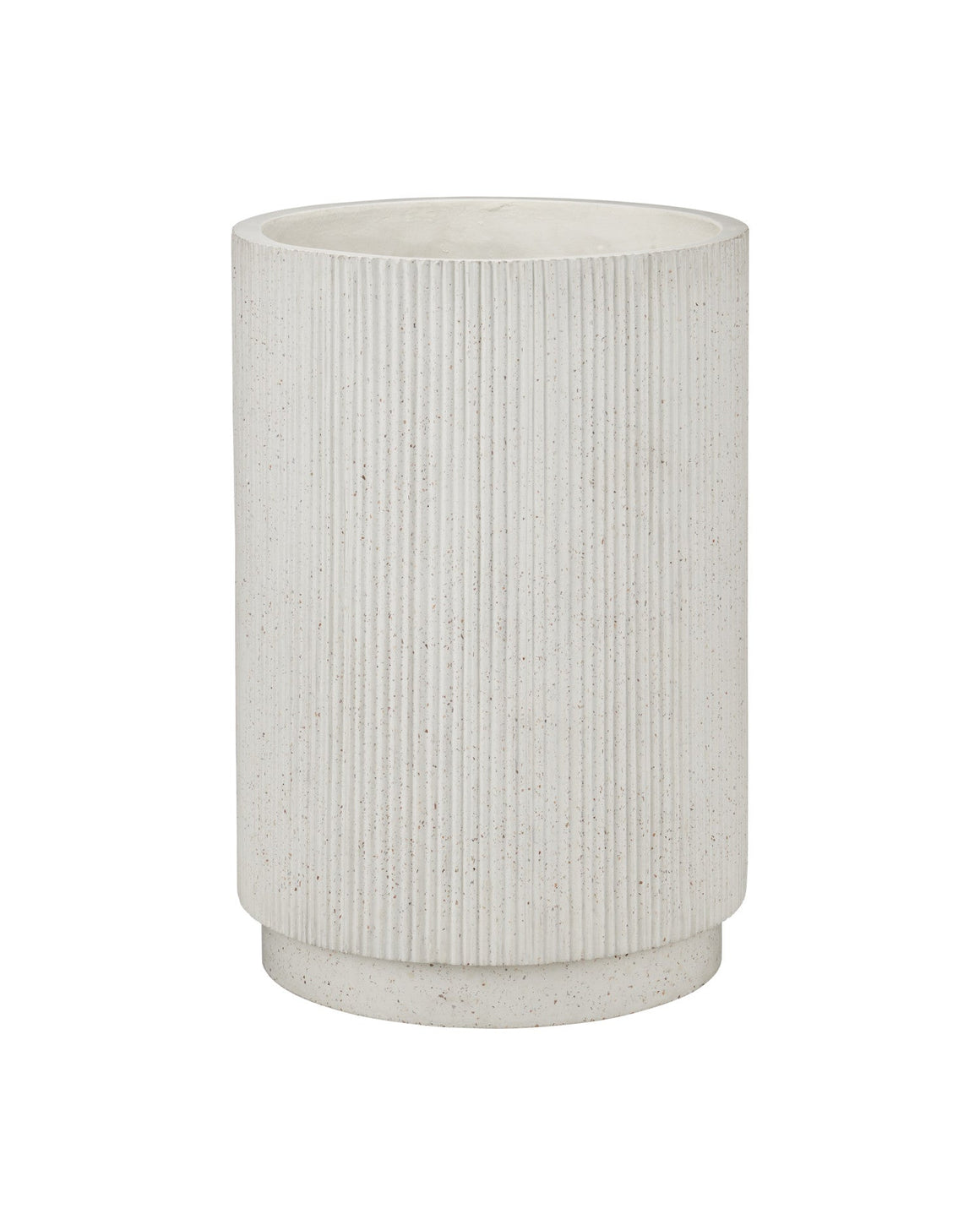 Ridge Large Ivory Terrazzo Planter