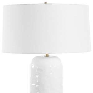 Uttermost Iona White Glaze Table Lamp