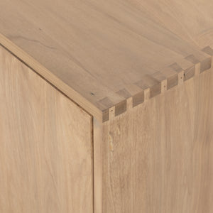 Isador Media Console-Dry Wash Poplar