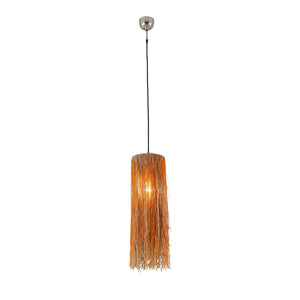 Bali Orange Glass Bead Pendant