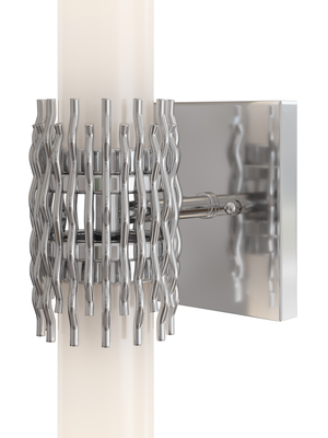 Brietta Nickel Bath Wall Sconce