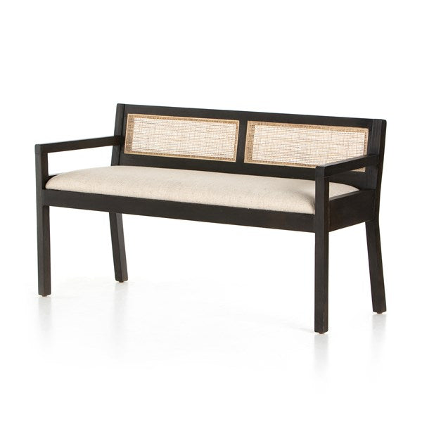 Clarita Accent Bench-Black Mango