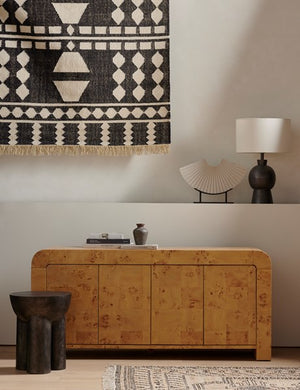 Sante End Table-Raw Black