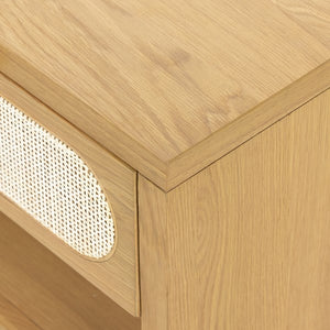 Allegra End Table-Honey Oak Veneer