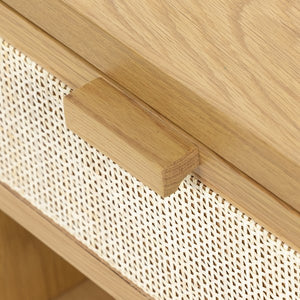 Allegra End Table-Honey Oak Veneer