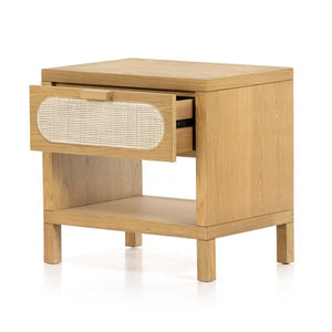 Allegra End Table-Honey Oak Veneer