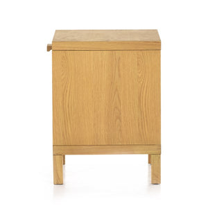 Allegra End Table-Honey Oak Veneer