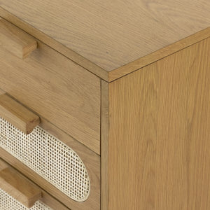 Allegra Executive Desk-Honey Oak Veneer