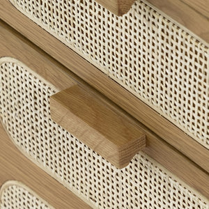 Allegra Executive Desk-Honey Oak Veneer