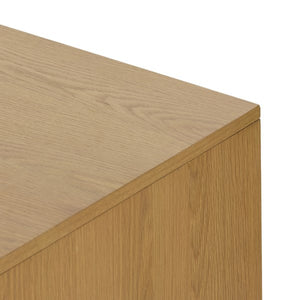 Allegra Executive Desk-Honey Oak Veneer