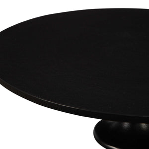 Uttermost Flight Textured Black Accent Table