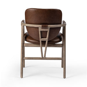 Rowanoke Dining Armchair-Havana Brown