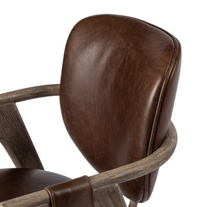 Rowanoke Dining Armchair-Havana Brown