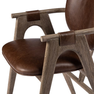 Rowanoke Dining Armchair-Havana Brown