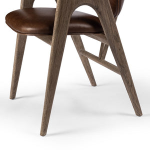 Rowanoke Dining Armchair-Havana Brown