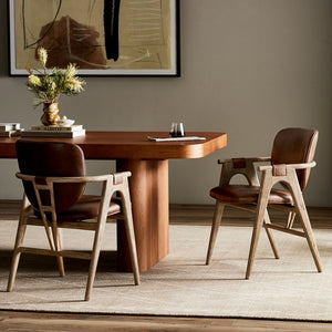 Rowanoke Dining Armchair-Havana Brown