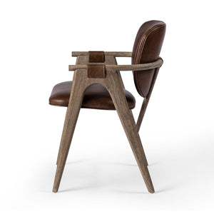 Rowanoke Dining Armchair-Havana Brown