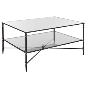 Uttermost Henzler Mirrored Steel Coffee Table