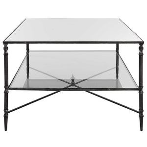 Uttermost Henzler Mirrored Steel Coffee Table