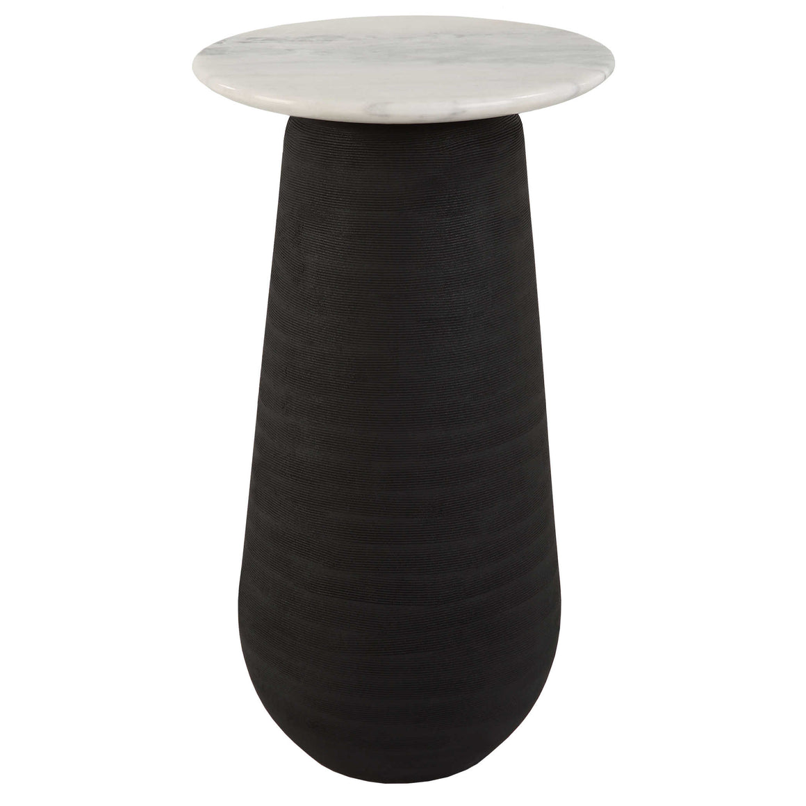 Uttermost Total Eclipse Marble Accent Table