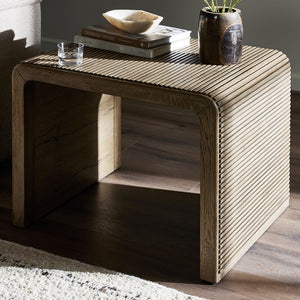 Leo End Table-Rustic Grey