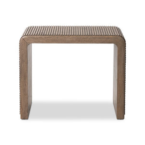Leo End Table-Rustic Grey