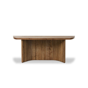 Brinton Console Table-Rustic Oak Veneer