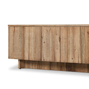 Brinton Media Console-Rustic Oak Veneer