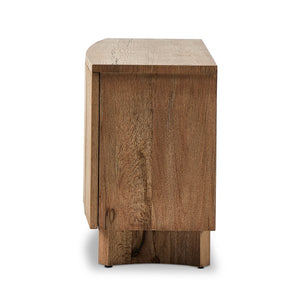 Brinton Media Console-Rustic Oak Veneer