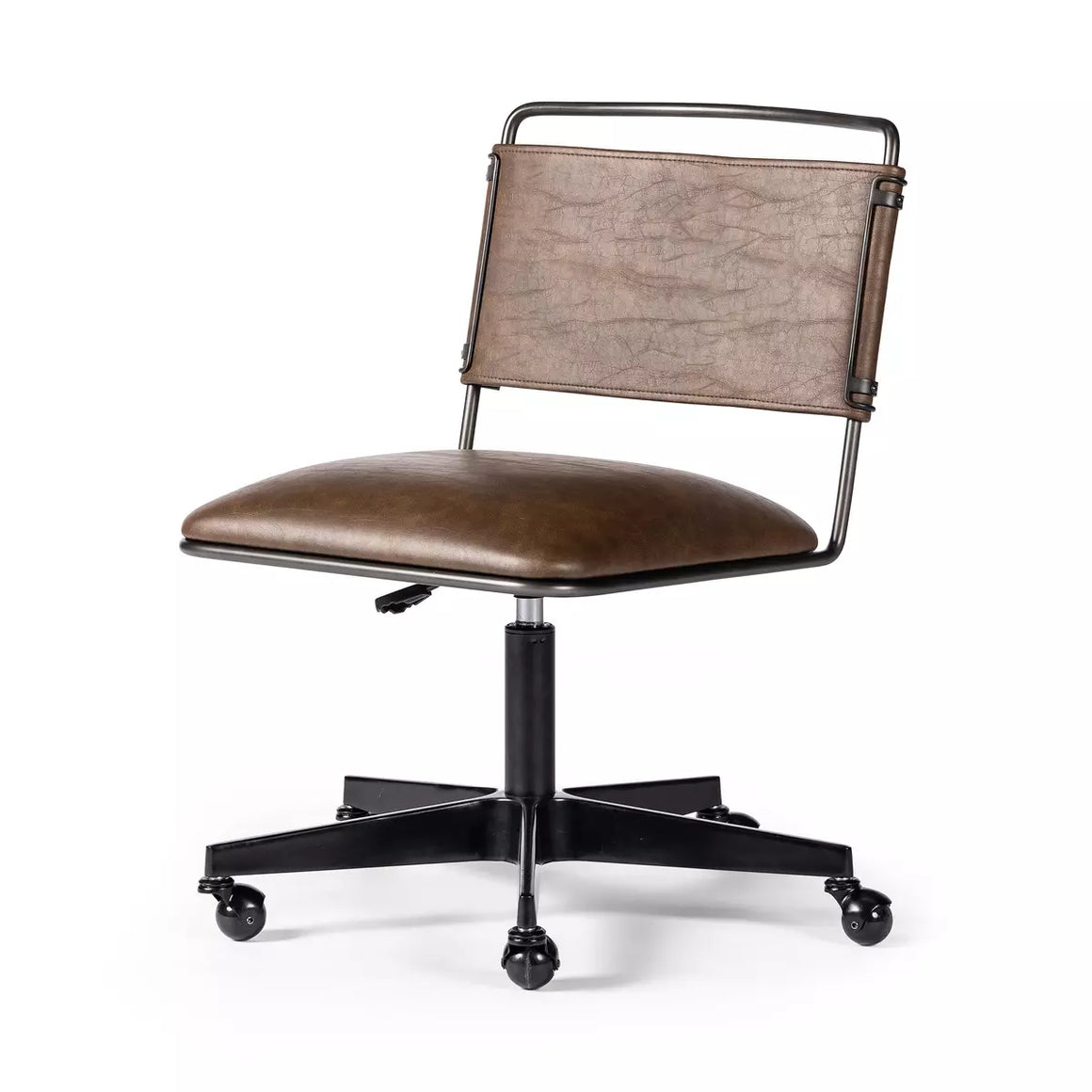 Wharton Desk Chair - Distressed Brown