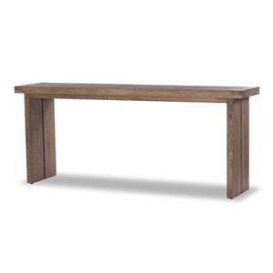 Warby Console Table-Worn Oak Veneer