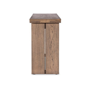 Warby Console Table-Worn Oak Veneer
