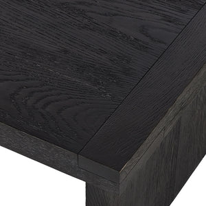 Warby Coffee Table-Worn Black Oak