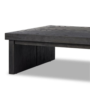 Warby Coffee Table-Worn Black Oak