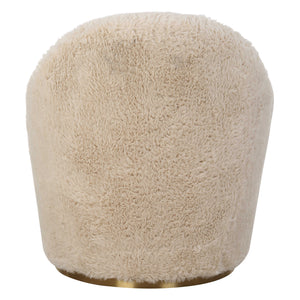 Uttermost Crue Sheepskin Swivel Chair