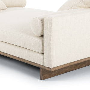 Everly Tete A Tete Chaise-Irving Taupe