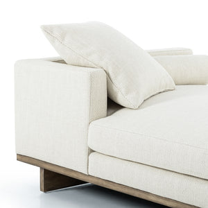 Everly Tete A Tete Chaise-Irving Taupe
