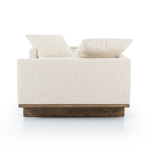 Everly Tete A Tete Chaise-Irving Taupe